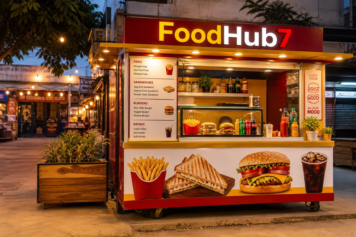 FoodHub7 shop counter